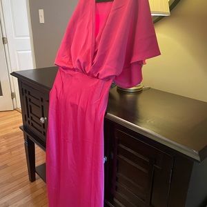 Eloquii Fuschia Pink Kimono Sleeve Maxi Dress Size 14- Never Worn- NWT